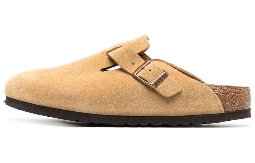 Boston Women's Birkenstock Suede Leather 'Latte Cream'