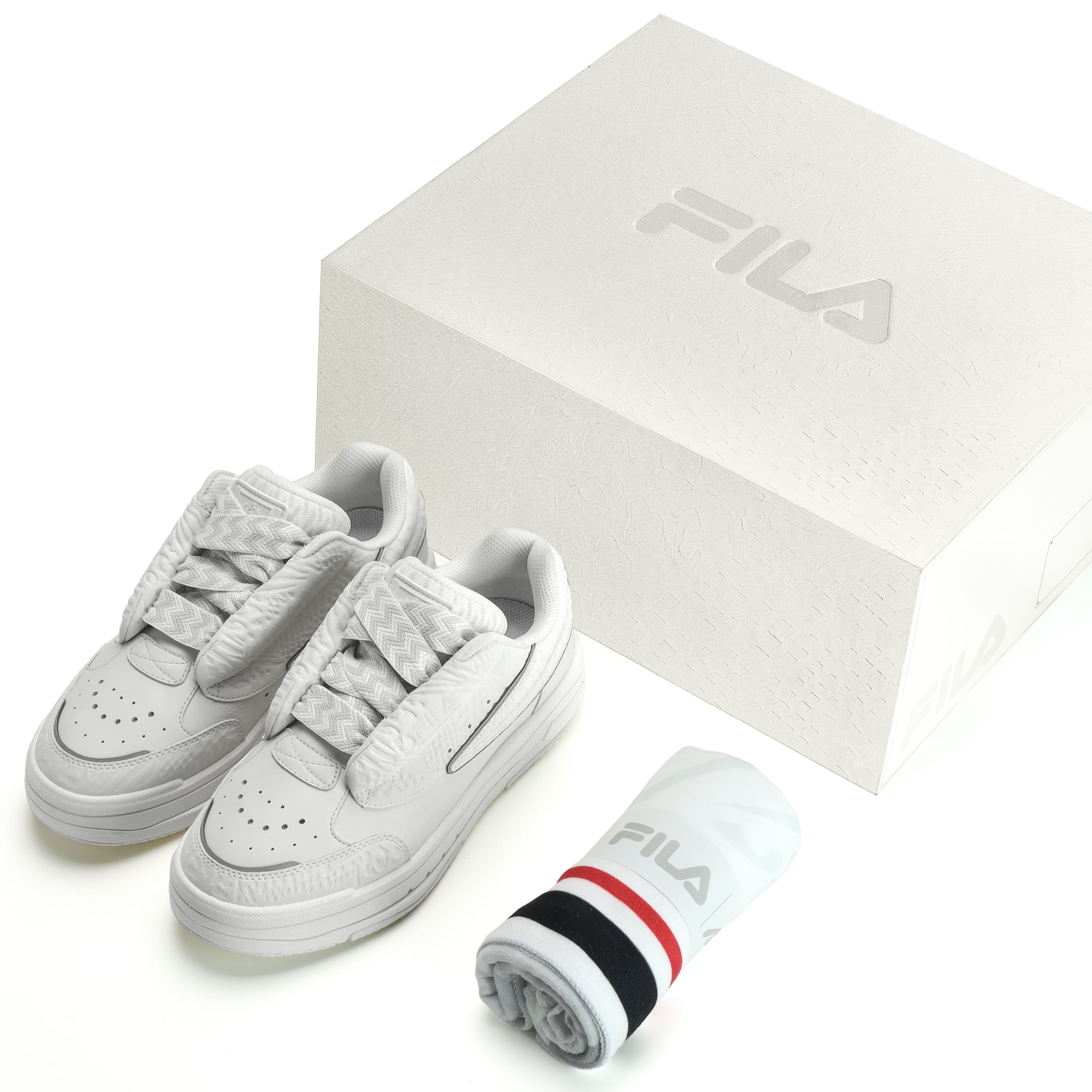 FILA MIXA White Dancer Coverage Low-Top Skateboard Shoes Women's Snow Box