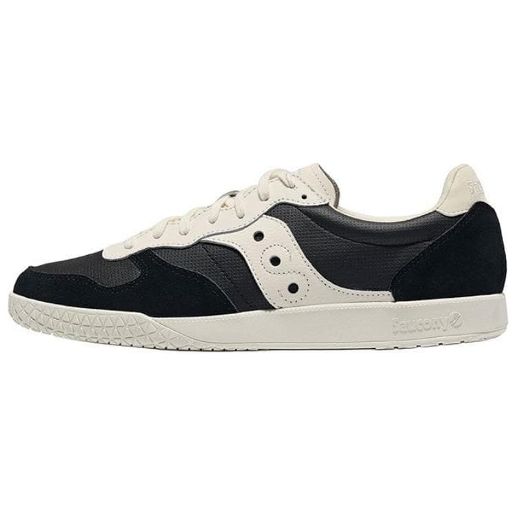 Saucony Bullet CT Fashion Series Versatile Comfortable Slip-Resistant Low-Top Skate Shoes Unisex Black Beige
