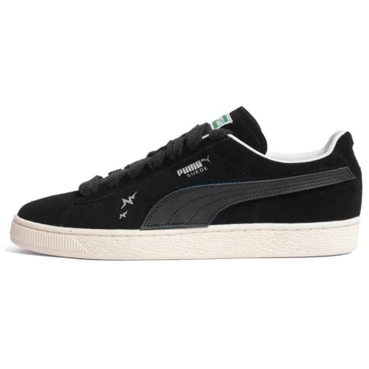 PHANTACI x PUMA Suede Anti-Slip Wear-Resistant Low-Top Skateboard Shoes Unisex Black