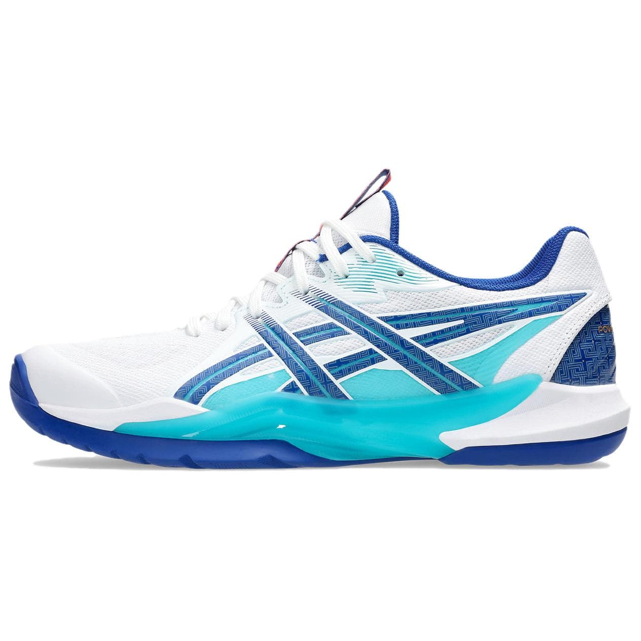 ASICS POWERBREAK FF Versatile Comfortable Wear-Resistant Low-Top Badminton Shoes Men's Blue-White