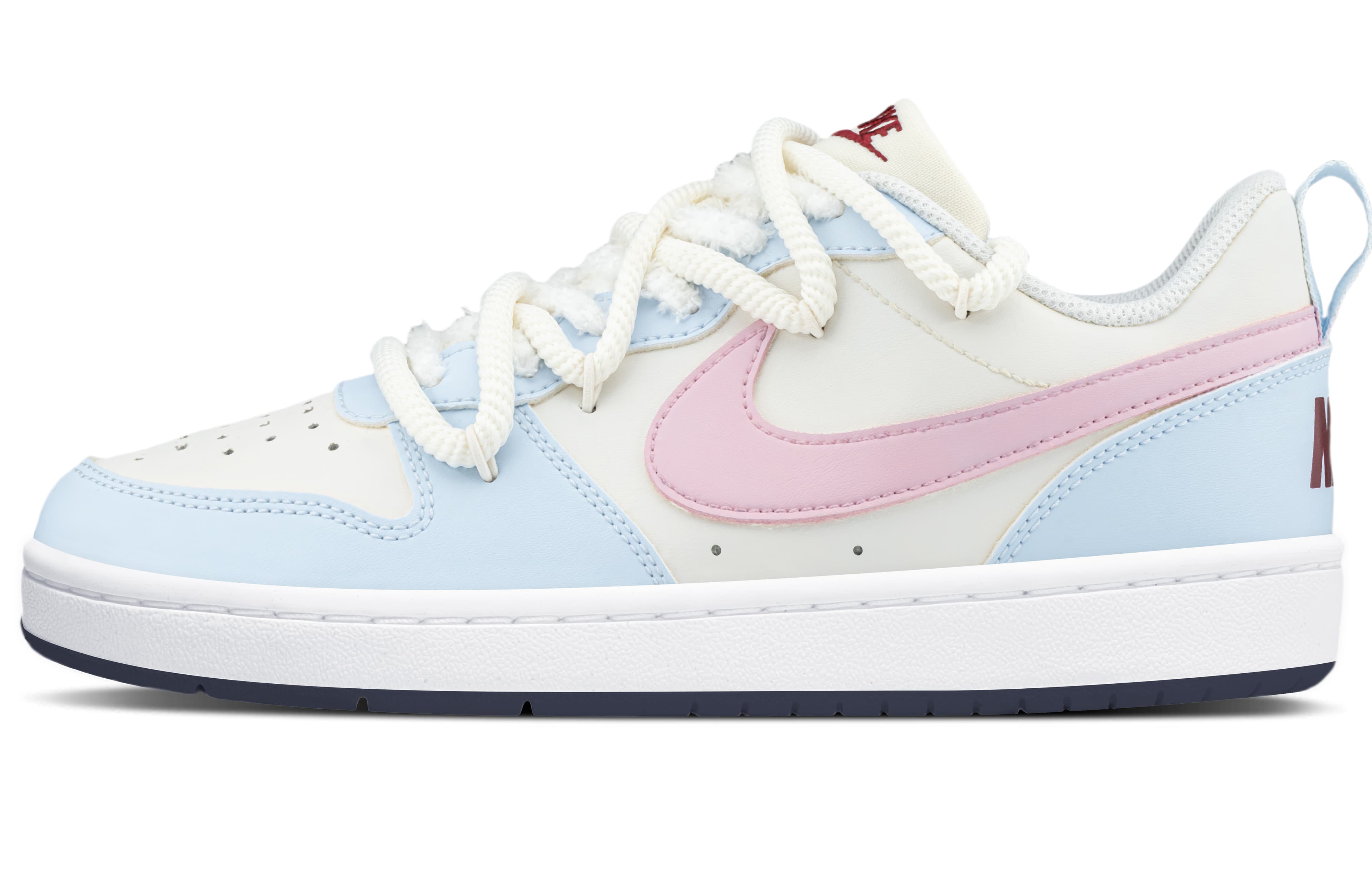 Nike Court Borough Skateboard Shoes Women's Low-Top Pink