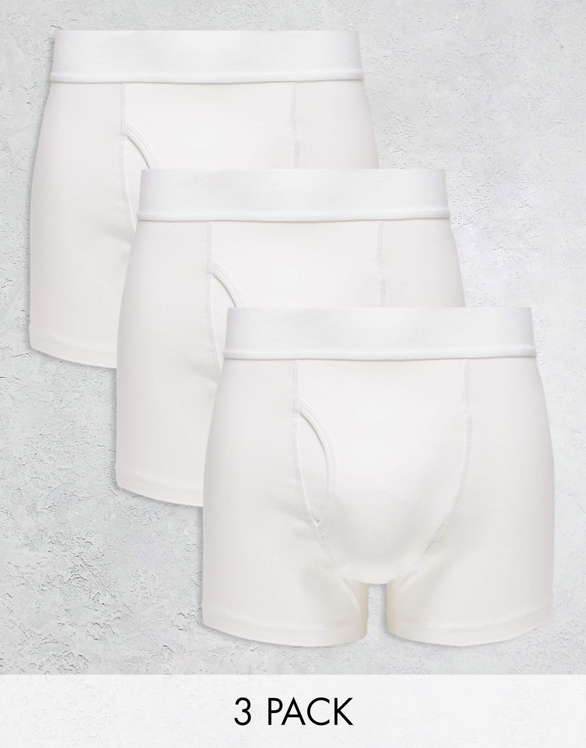 Weekday Jonny 3-pack boxer set in white