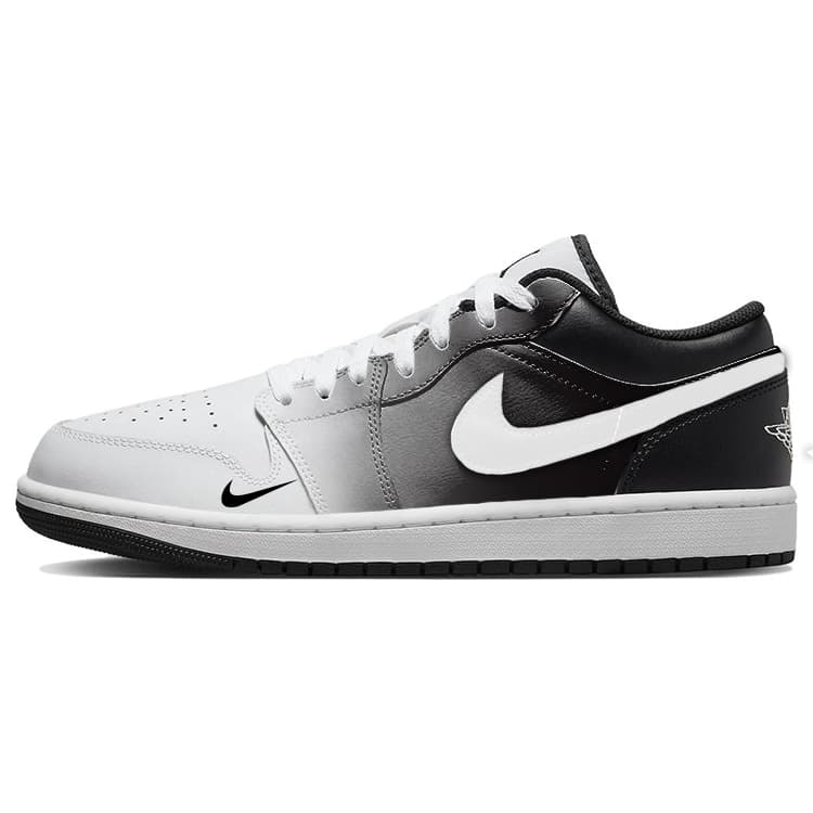 Jordan Air Jordan 1 Slip-Resistant Low-Top Vintage Basketball Shoes Men's White Black