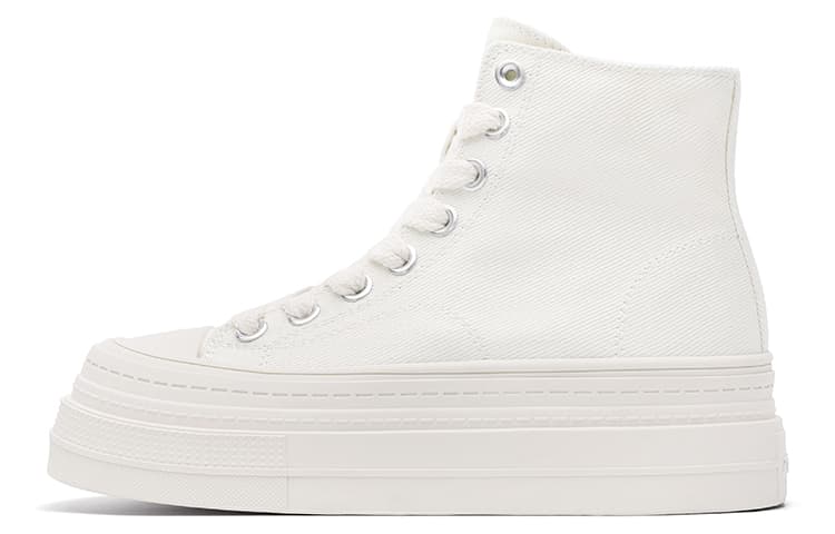 Dickies High-Top Canvas Shoes Women's Beige