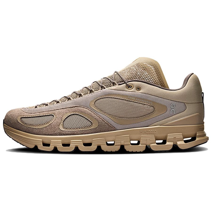 FKA twigs x On Running Cloud X4 Comfort Wear-Resistant Breathable Low-Top Running Shoes Men's Beige Brown