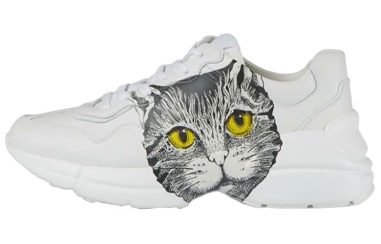 GUCCI Rhyton Mystic Cat White Women's