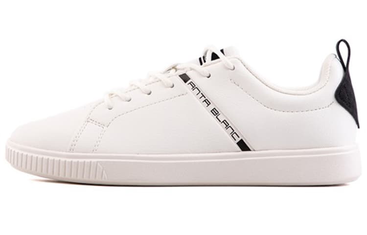 ANTA Skateboard Shoes Women's Low-Top Ivory White Black