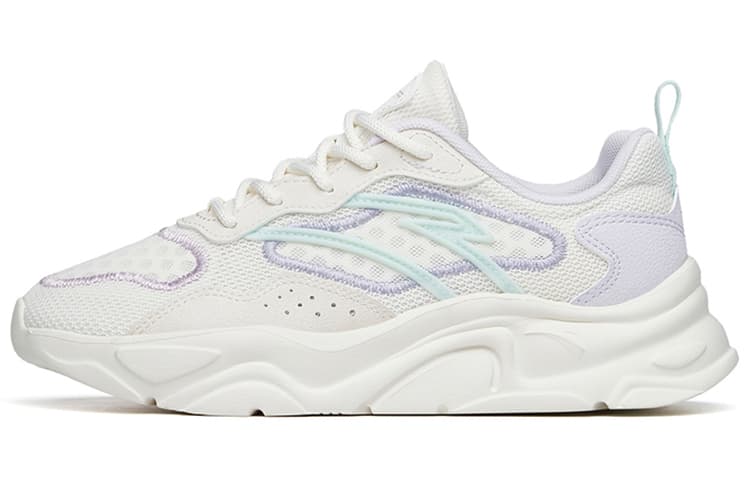 Anta Life Collection Cushioning Anti-Slip And Wear-Resistant Low-Top Casual Shoes Women's White Purple Blue