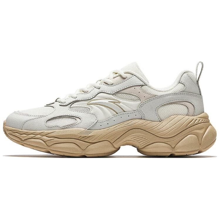Anta 'Xiao Qian Xi' Men's Low-Top Casual Shoes Beige Grey
