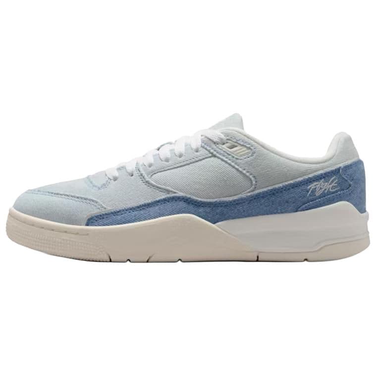 Jordan FLIGHT COURT SE Comfort Soft Wear-Resistant Low-Top Retro Basketball Shoes Women's Blue