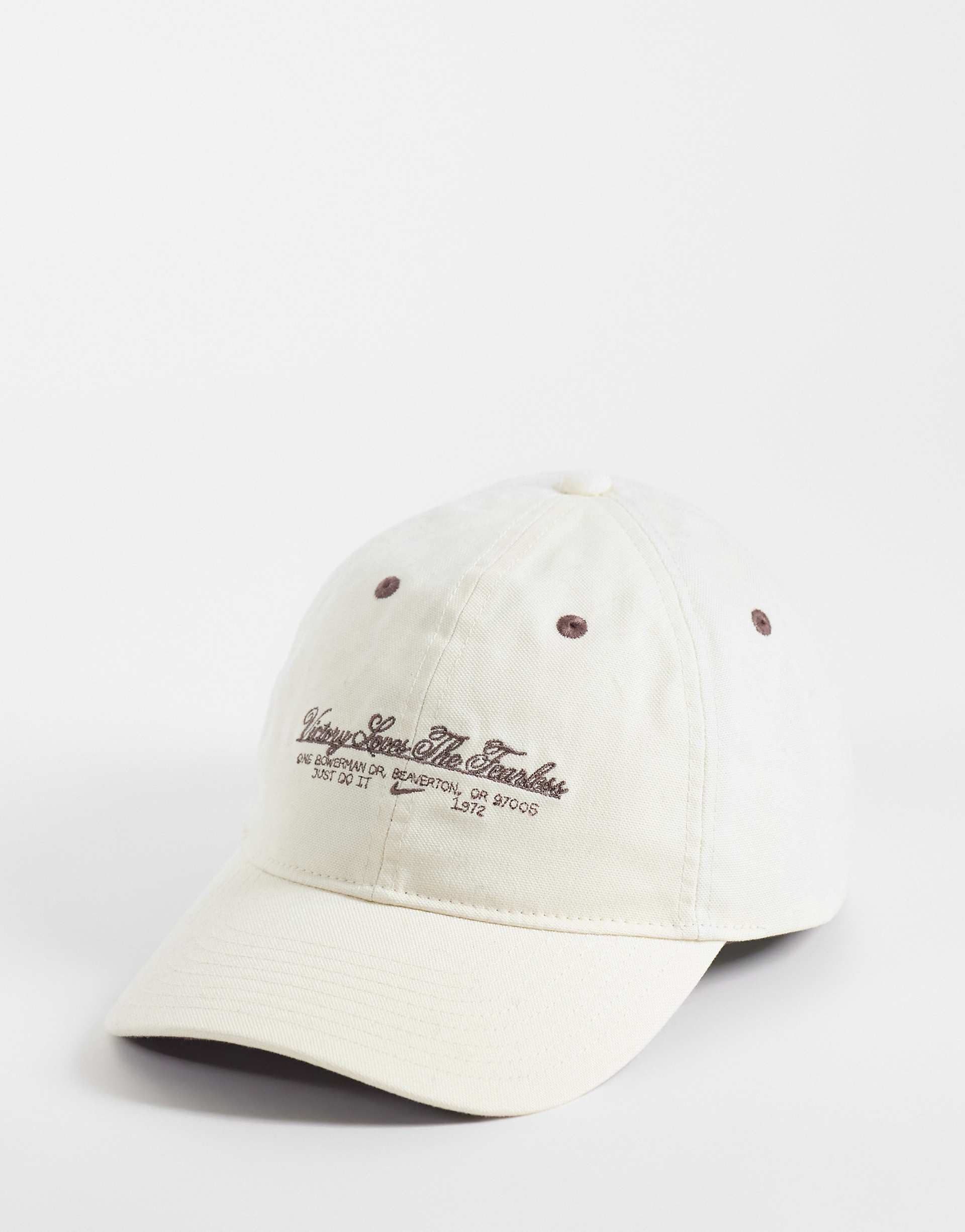 Nike Club soccer cap in off white