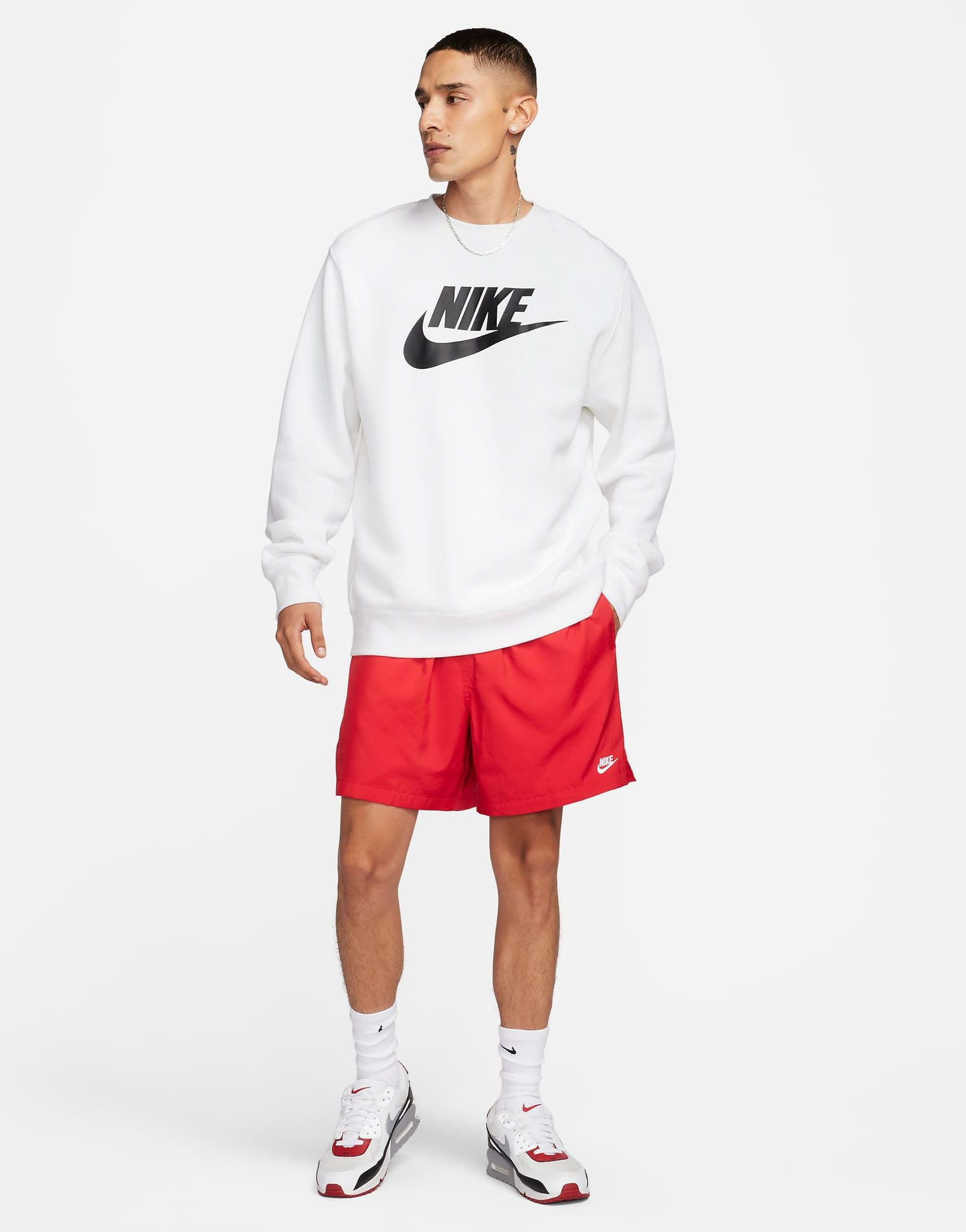 Nike Club woven shorts in red