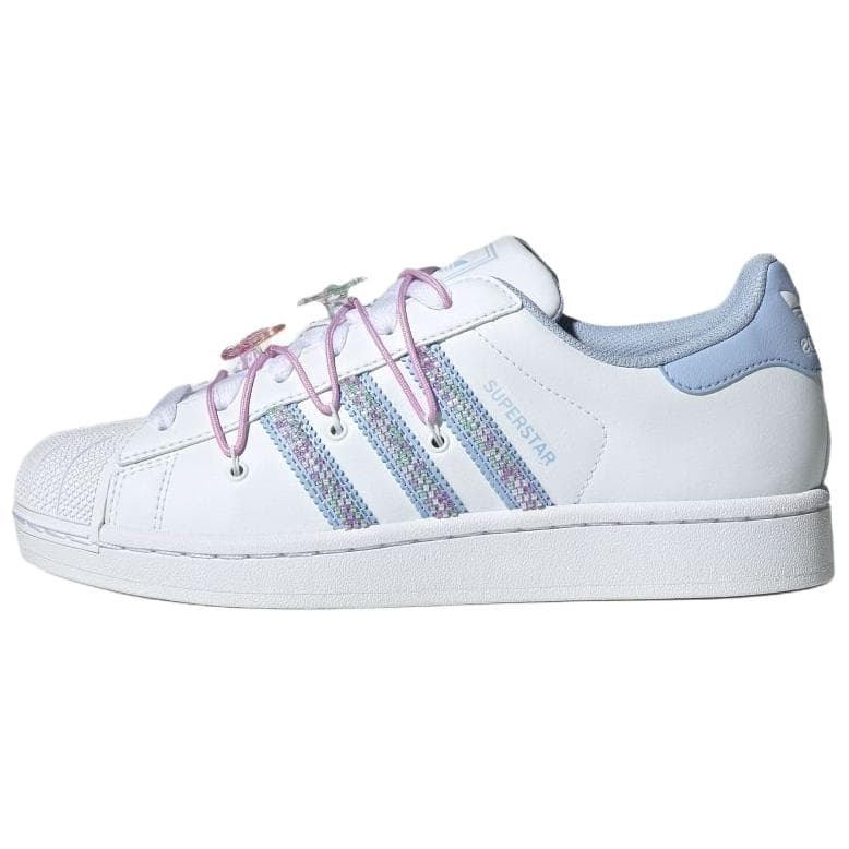 Adidas Originals Superstar 2 Abrasion Resistant Low top Skateboard Shoes Women's White