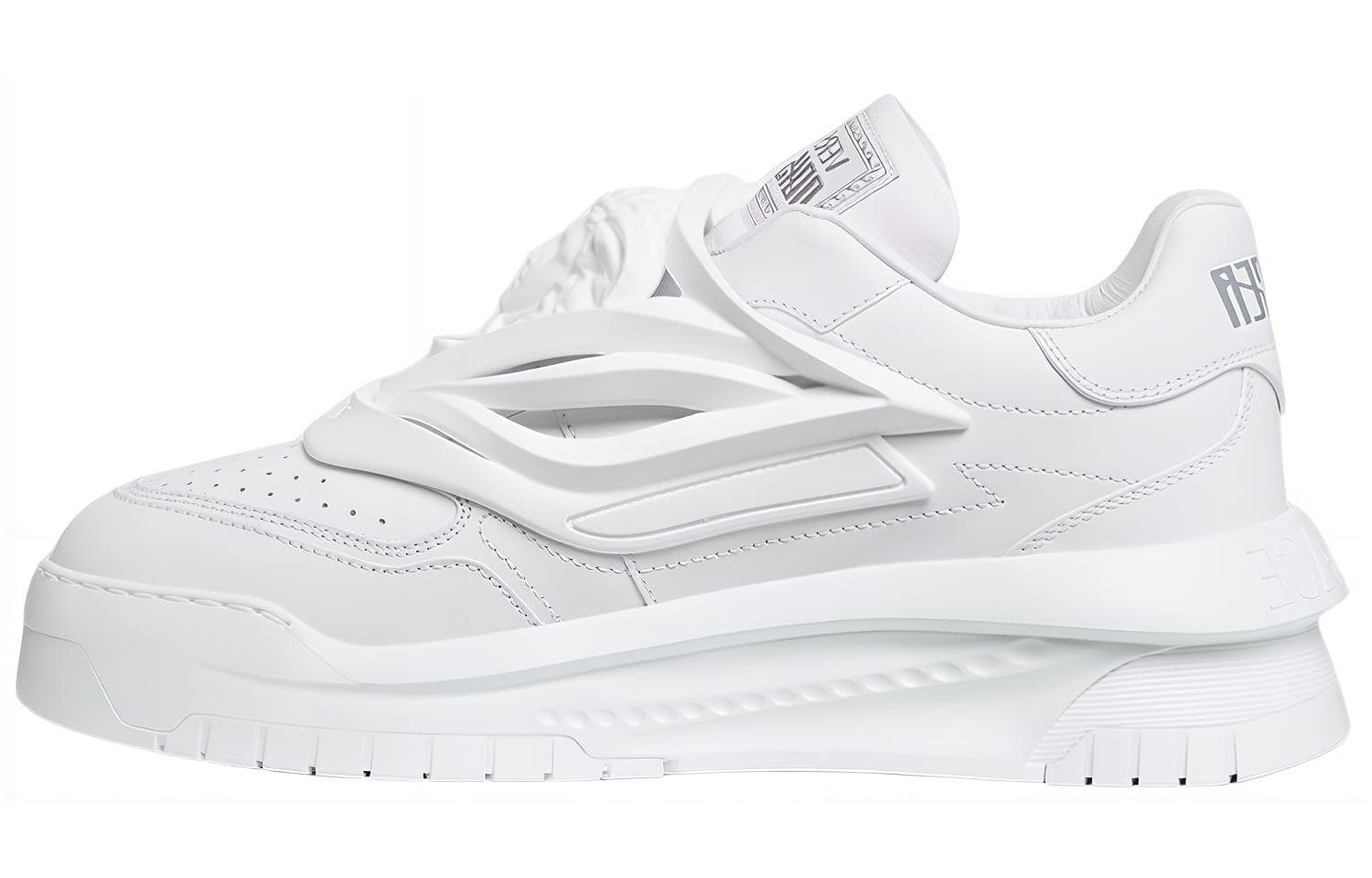 VERSACE Odissea Caged Rubber Medusa White Women's
