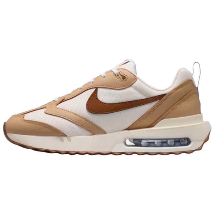Nike Air Max Dawn Versatile Comfortable Shock-Absorbing Low-Top Running Shoes Men's White Brown