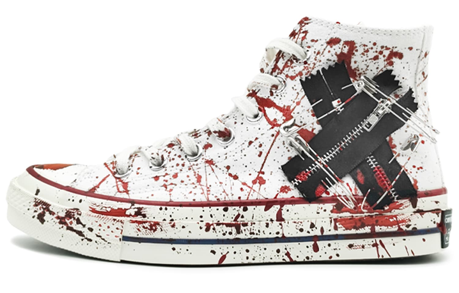 Converse 1970s Chuck Taylor Anti-Slip Wear-Resistant Breathable Lightweight High-Top Canvas Shoes Unisex White Red