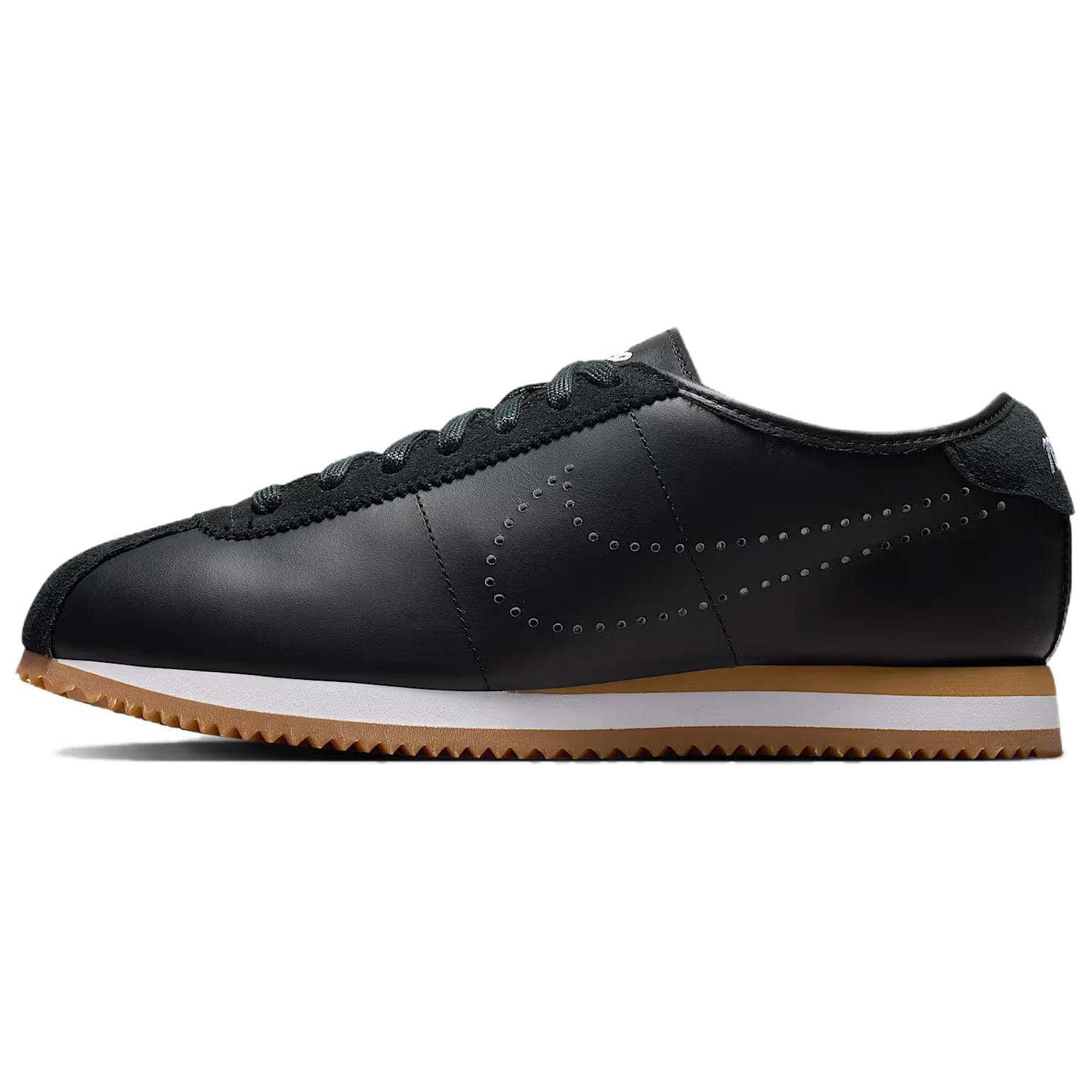 Nike Cortez Leather Comfort Versatile Casual Shoes Women's Black