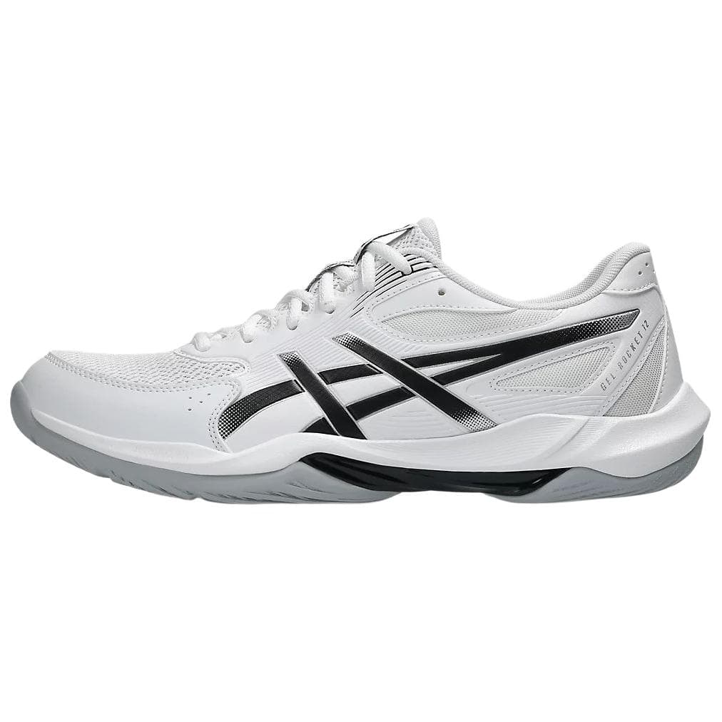 Asics GEL-ROCKET 12 Comfortable Lightweight Slip-Resistant Wear-Resistant Low-Top Training Shoes Men's White Black