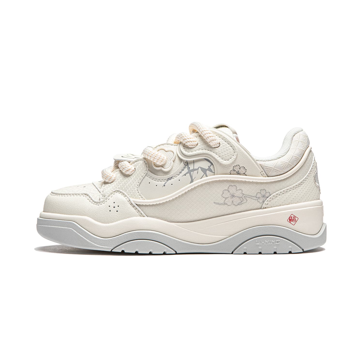 LiNing Journey 2.0 Low-Top Skateboard Shoes Women's Ecru