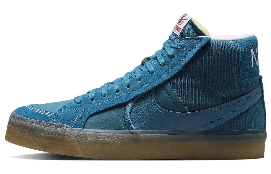 Nike Sb Zoom Blazer Mid Prm Plus Green Abyss Gum