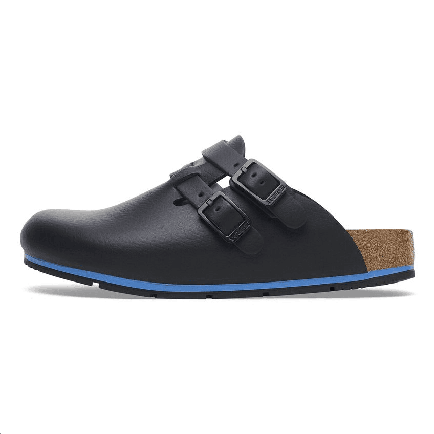 Birkenstock Kay PRO Round Toe Thick Sole Commute Versatile Anti-Wear Toe-Cap Sandals Unisex Black Regular