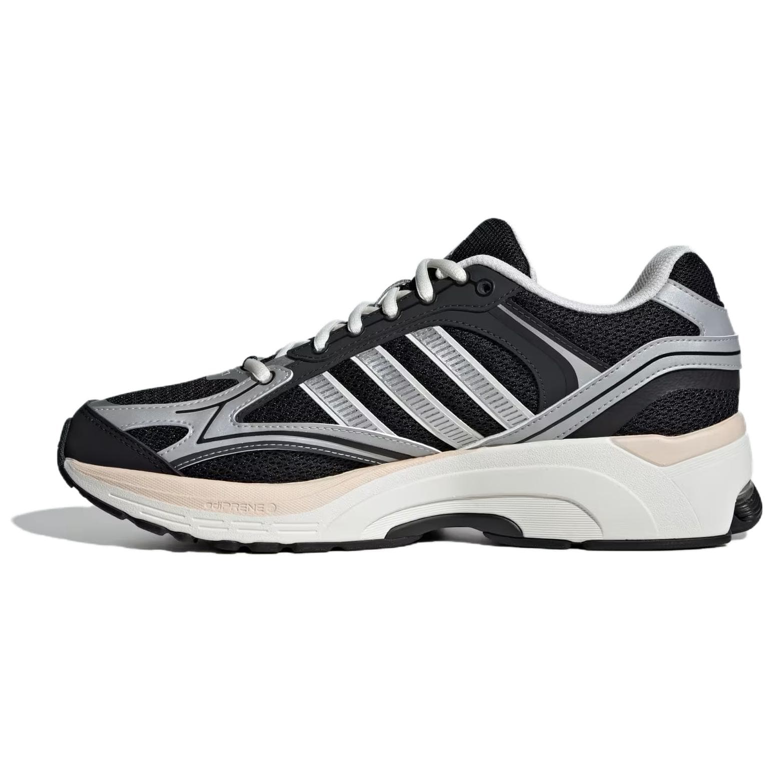 adidas Spiritain 2000 Comfortable Versatile Anti-Slip Wear-Resistant Low-Cut Casual Running Shoes Unisex Black Silver