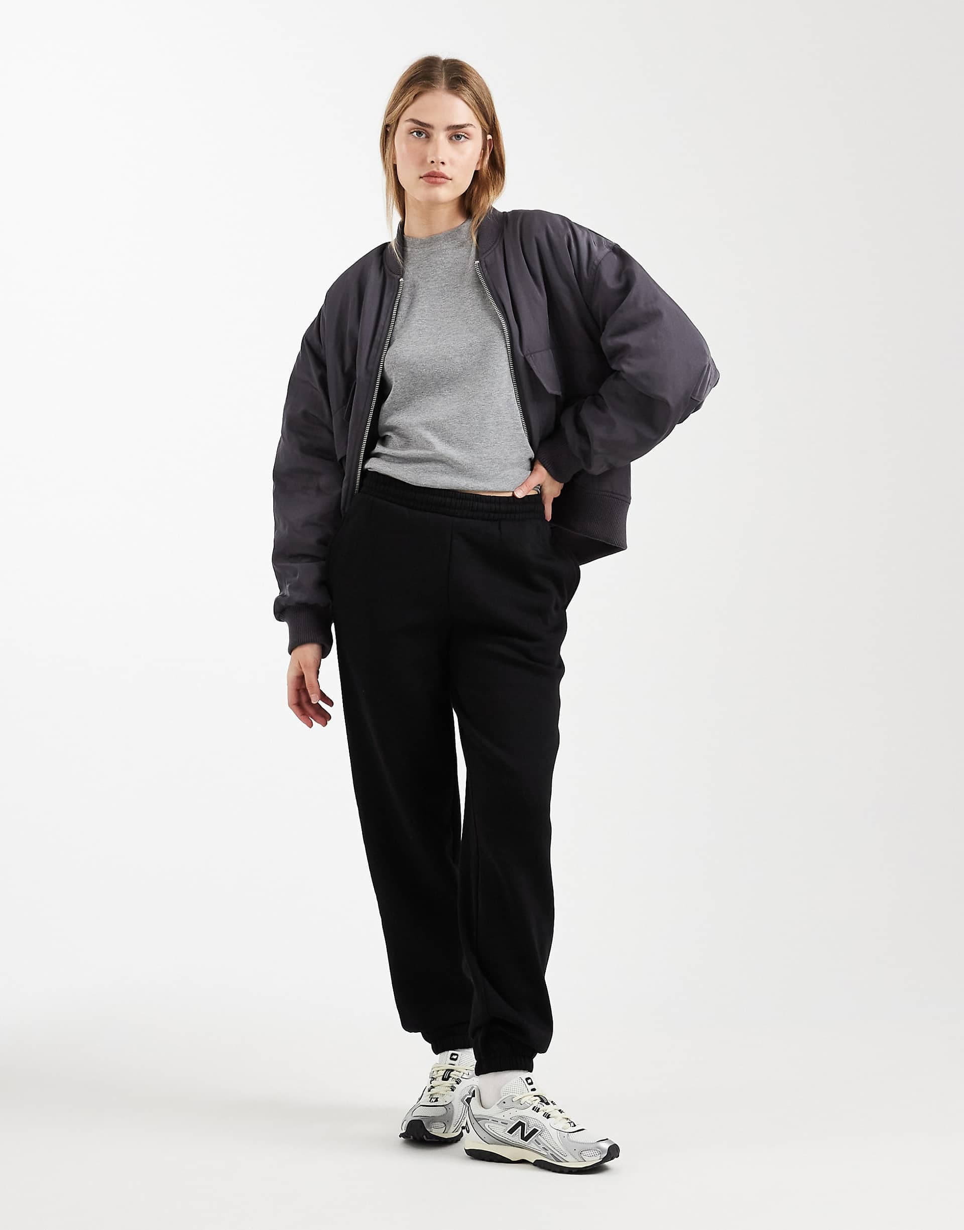 ASOS DESIGN ultimate cuffed brushback sweater in black