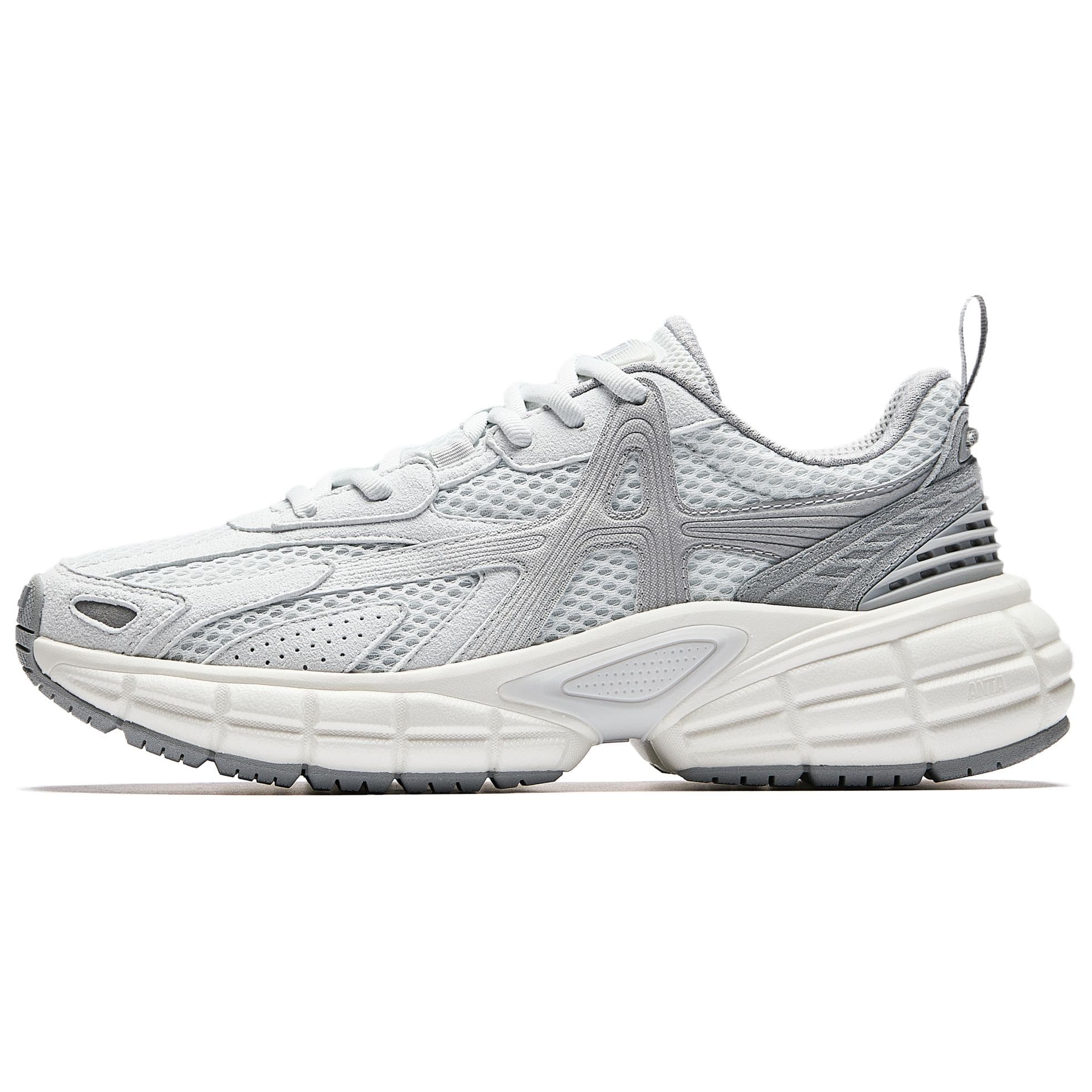 Anta Versatile Simple Cushioned Wear-Resistant Low-Top Casual Shoes Women's Lead Color
