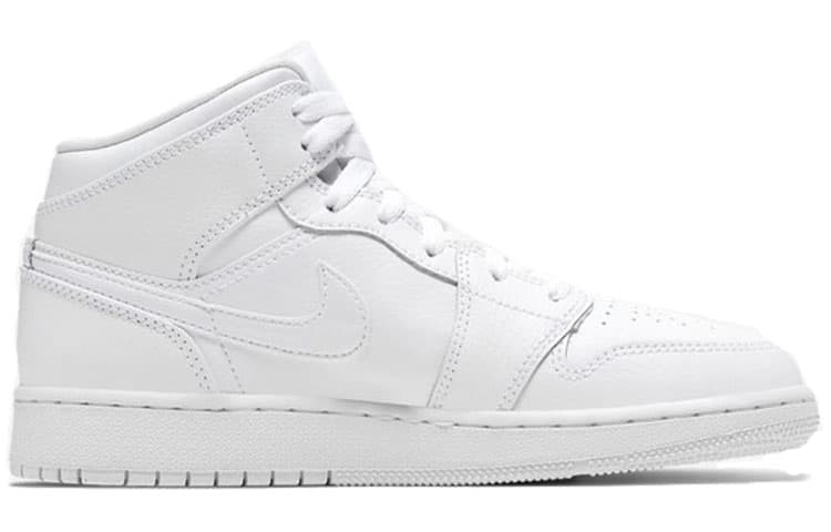 JORDAN 1 Mid Triple White 2020 GS