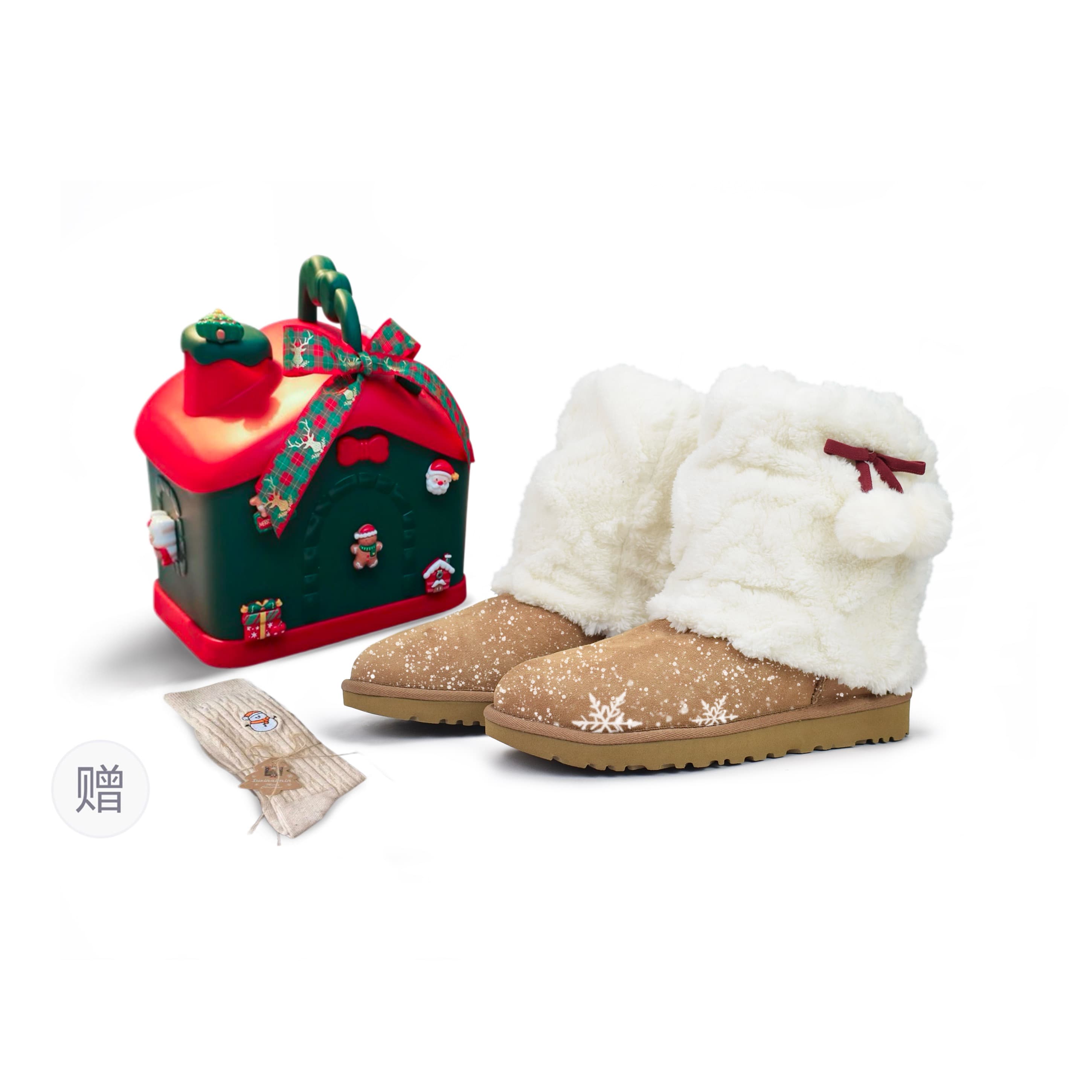 UGG CLASSIC MINI Warm And Wear-Resistant Short Snow Boots Women's Chestnut