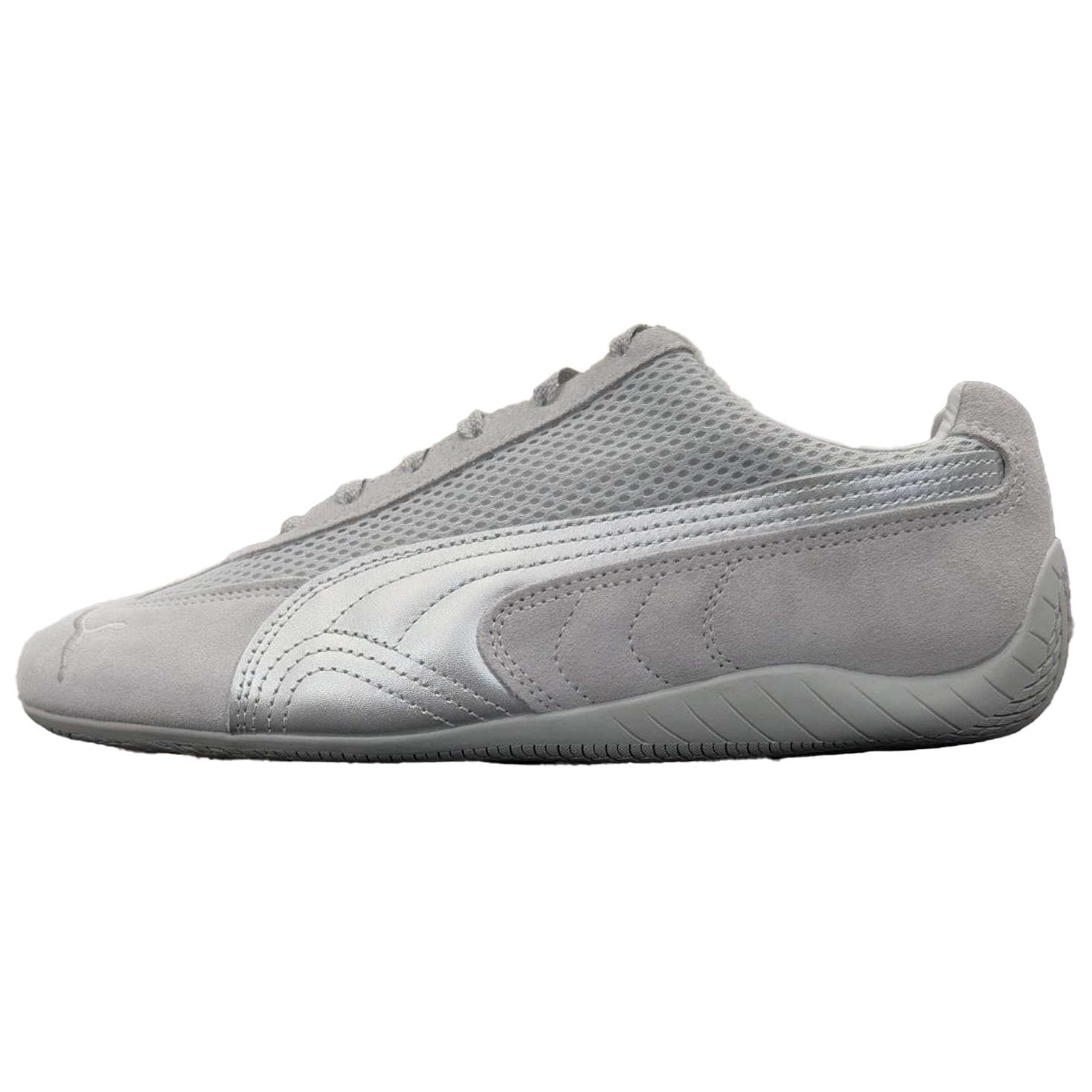 PUMA Speedcat Series Couple Comfortable Versatile Thin Sole Racing German Army Trainer Retro Wear-Resistant Low-Top Casual Shoes Unisex Gray