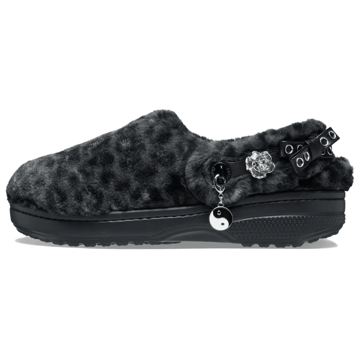 Crocs Classic Clog Unfurgettable Animal Simple Comfortable Anti-Wear Toe-Cover Sandals Unisex Black Gray