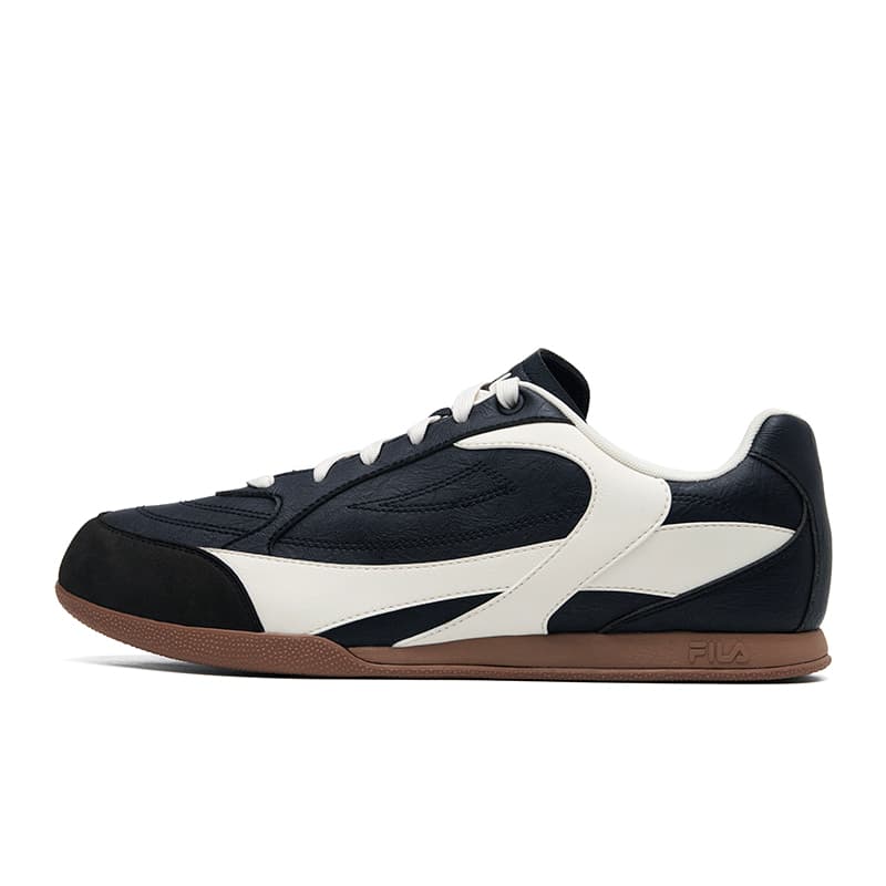 FILA SERENO Snow Charm Thin Sole Fashion Classic Retro Sports Daily Commuter Versatile Comfortable Lightweight Low-Top Casual Shoes Men's Black White