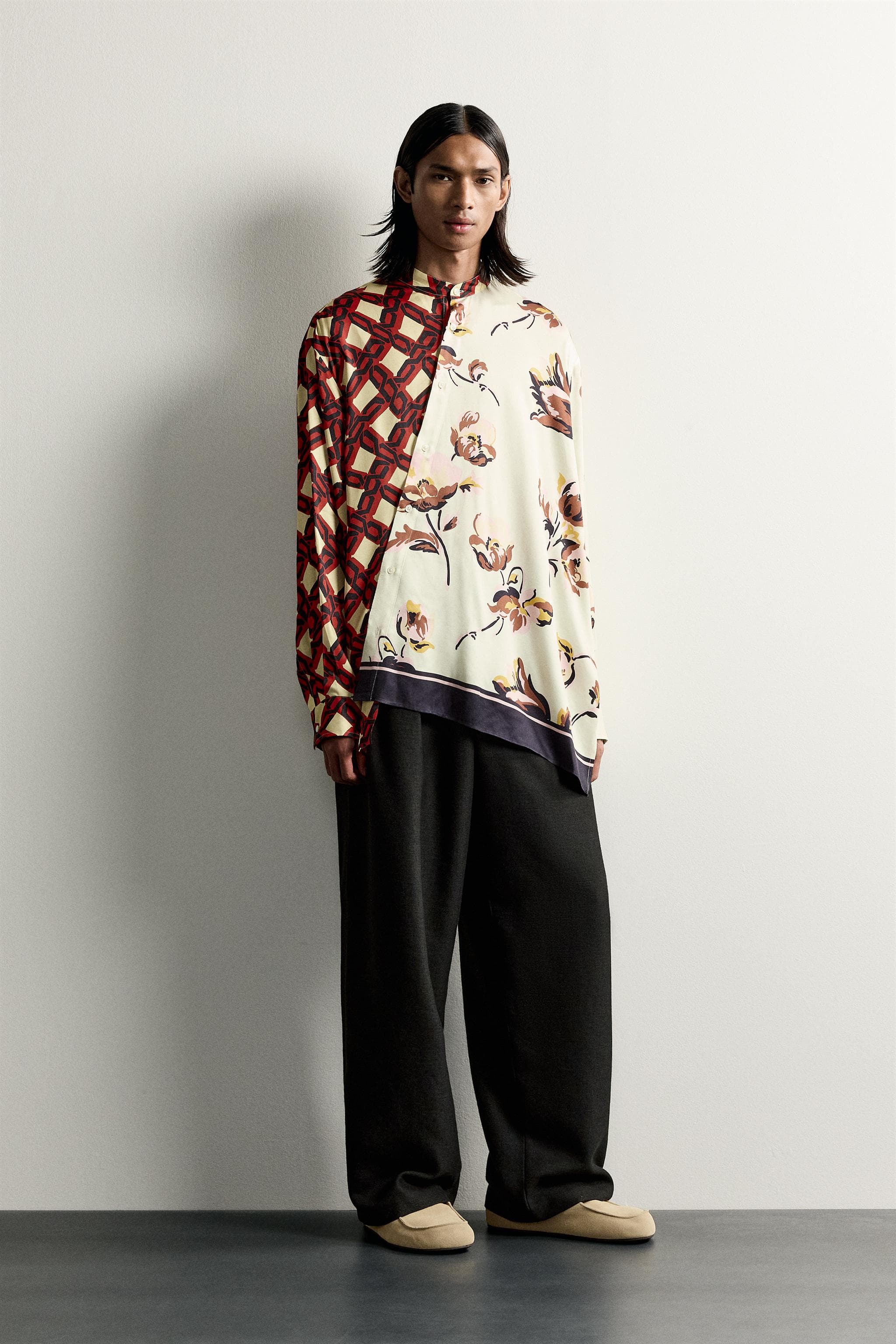 LIMITED EDITION MIXED PRINT OVERSIZE FIT SHIRT