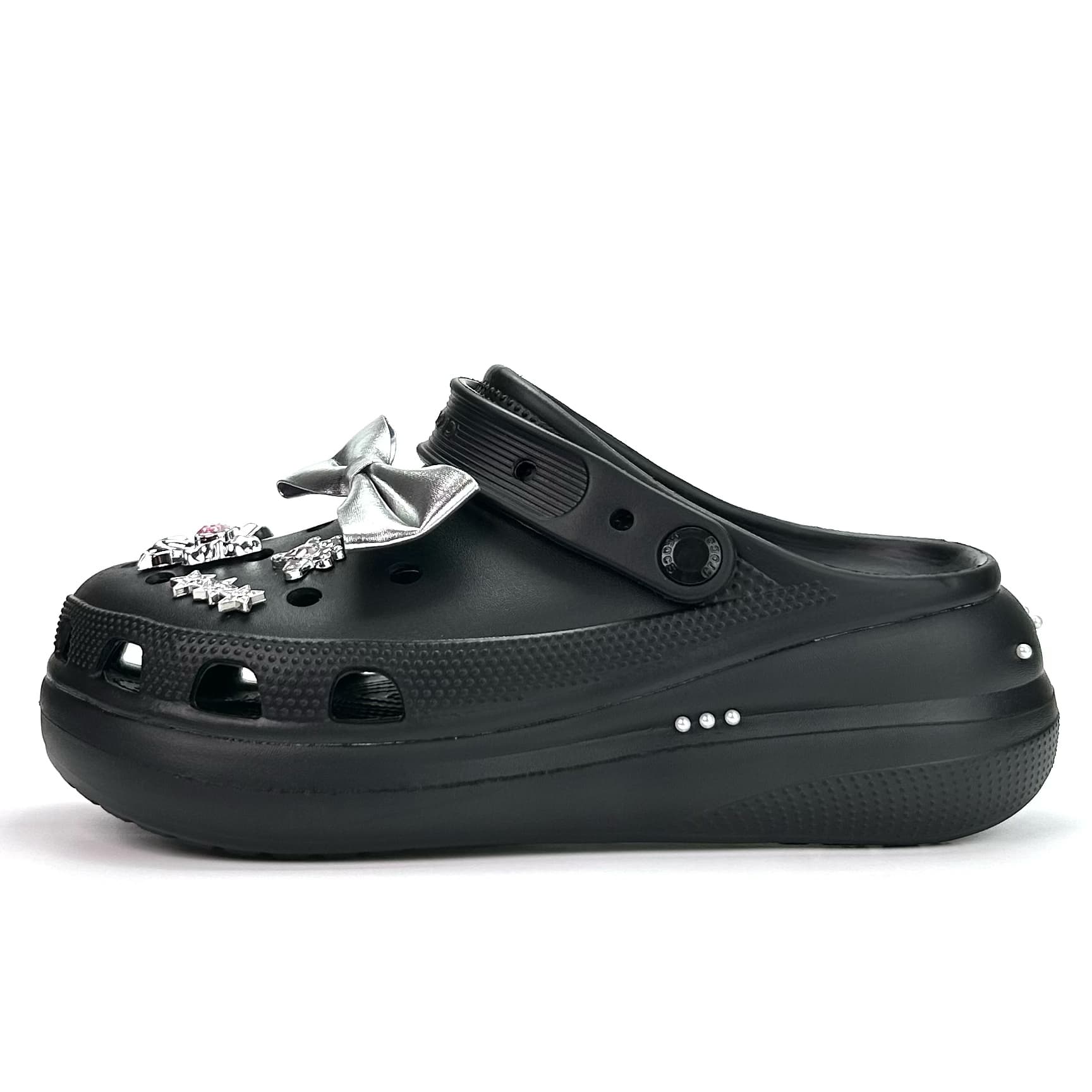 【Custom Shoes】Crocs EVA Classic Crush Clog 'Silver Angel' Comfort Trendy Fashion Clogs Unisex Silver