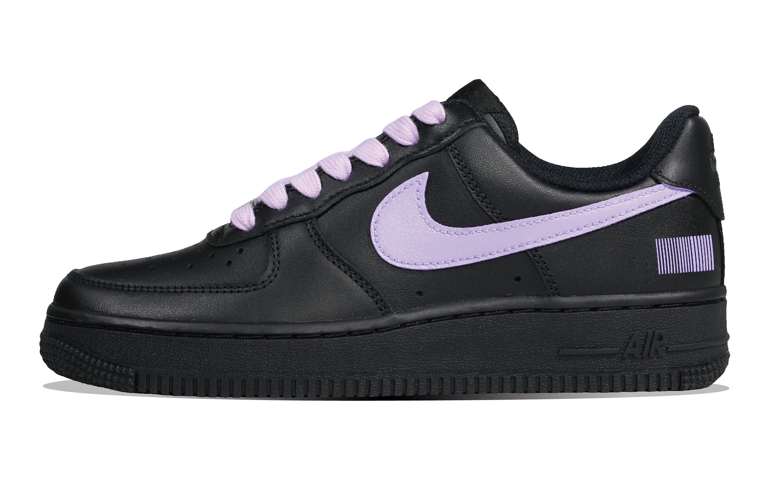 Nike Air Force 1 Skateboard Shoes Women's Low-Top Black/Purple