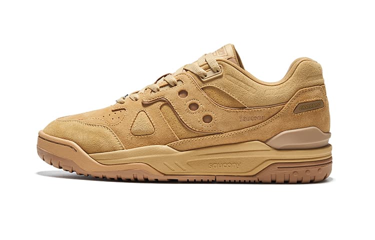 Saucony Cross 90 Cushioning Low-Top Casual Running Shoes Unisex Khaki