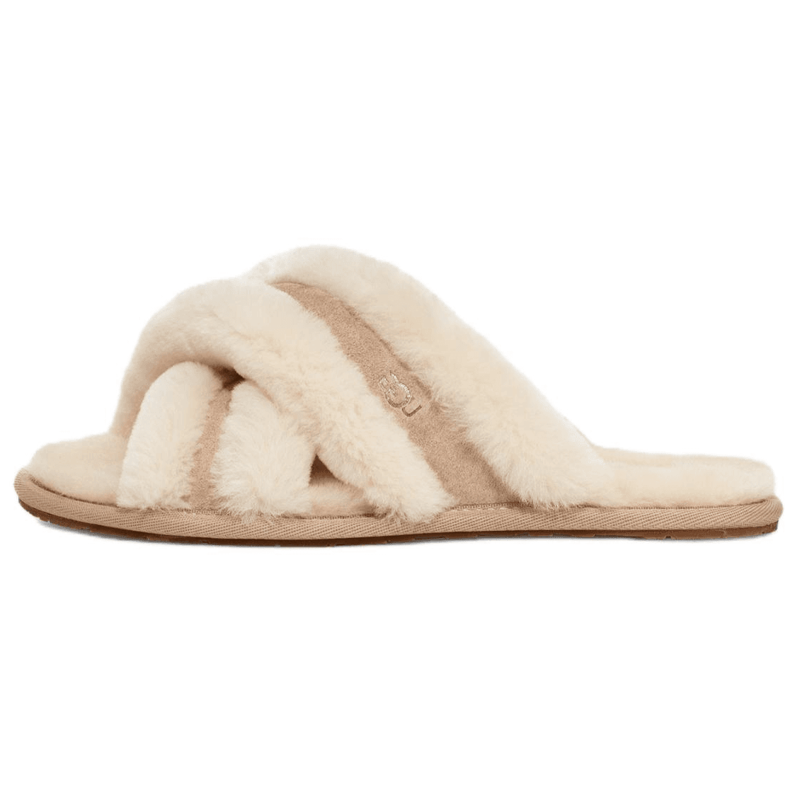UGG Scuffita Fashion Versatile Anti-Slip Anti-Wear Slide Sandals Women's Off-White