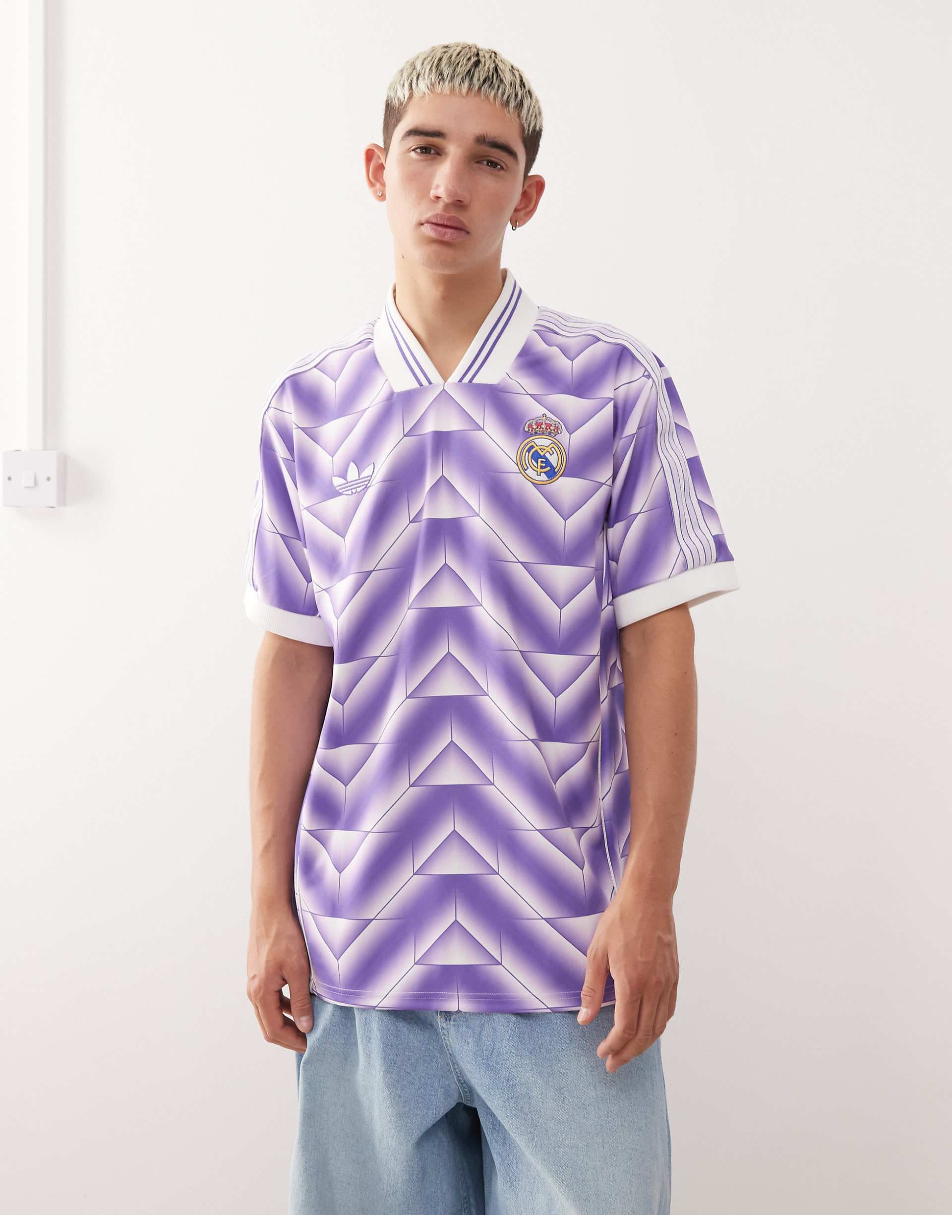 adidas Soccer Real Madrid jersey in purple