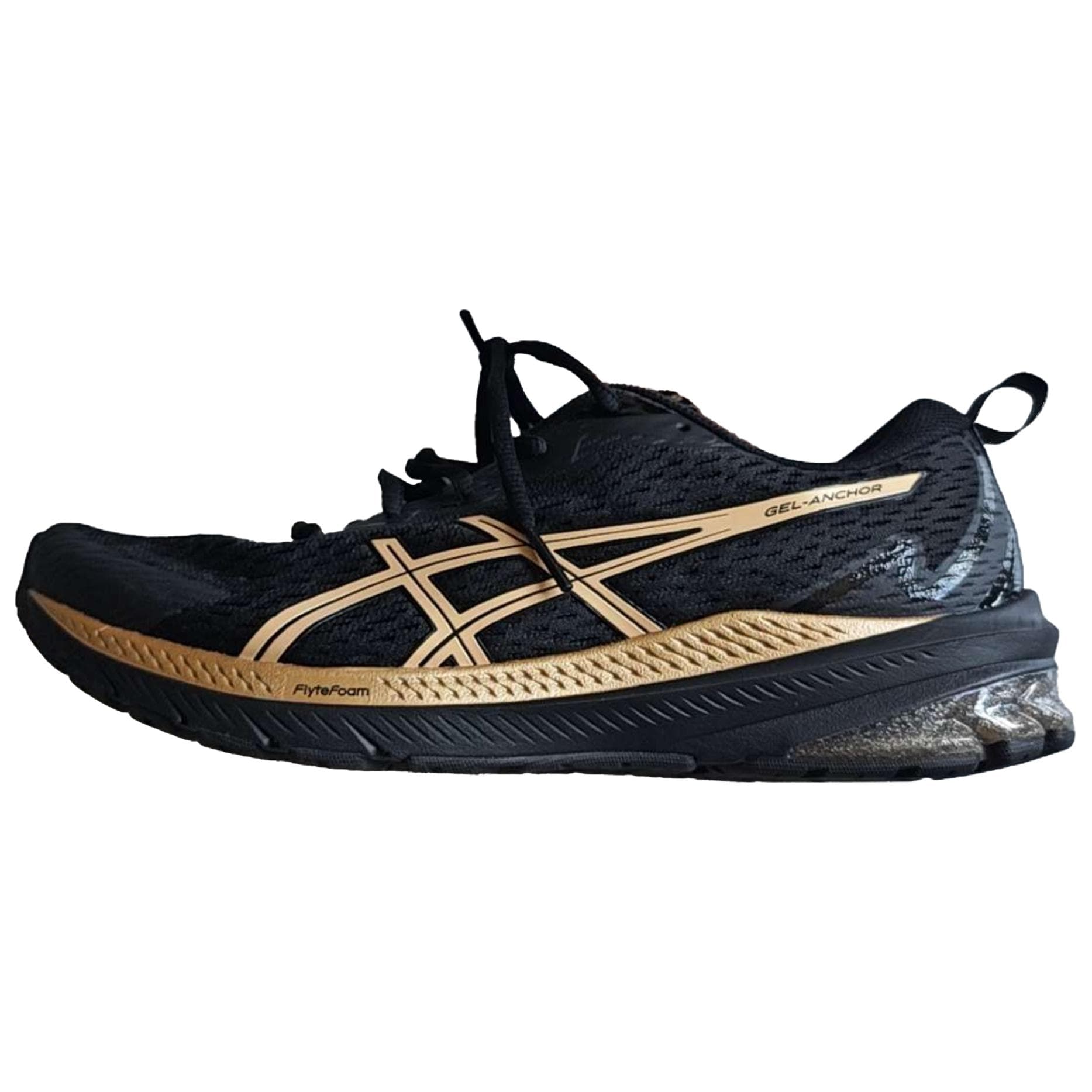 Asics GT-2000 12 Versatile Comfortable Durable Low-Top Running Shoes Men's Black Gold