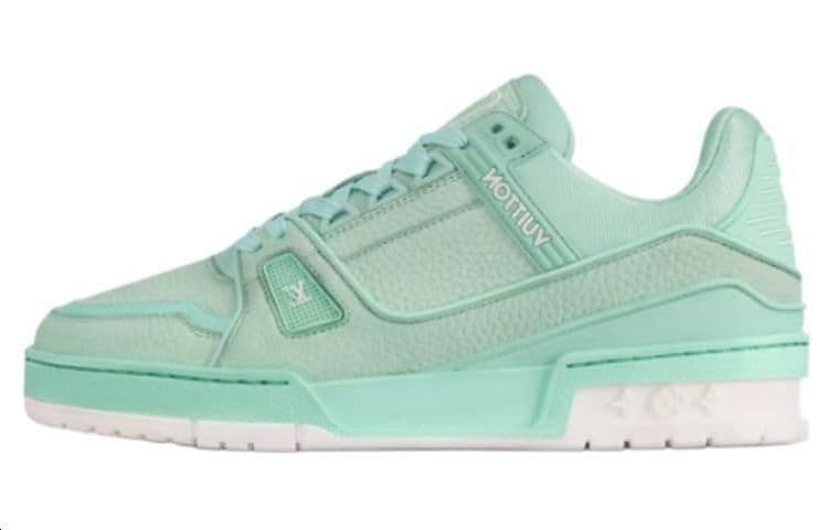 LOUIS VUITTON Skateboard Shoes Women's Low-Top Mint Green