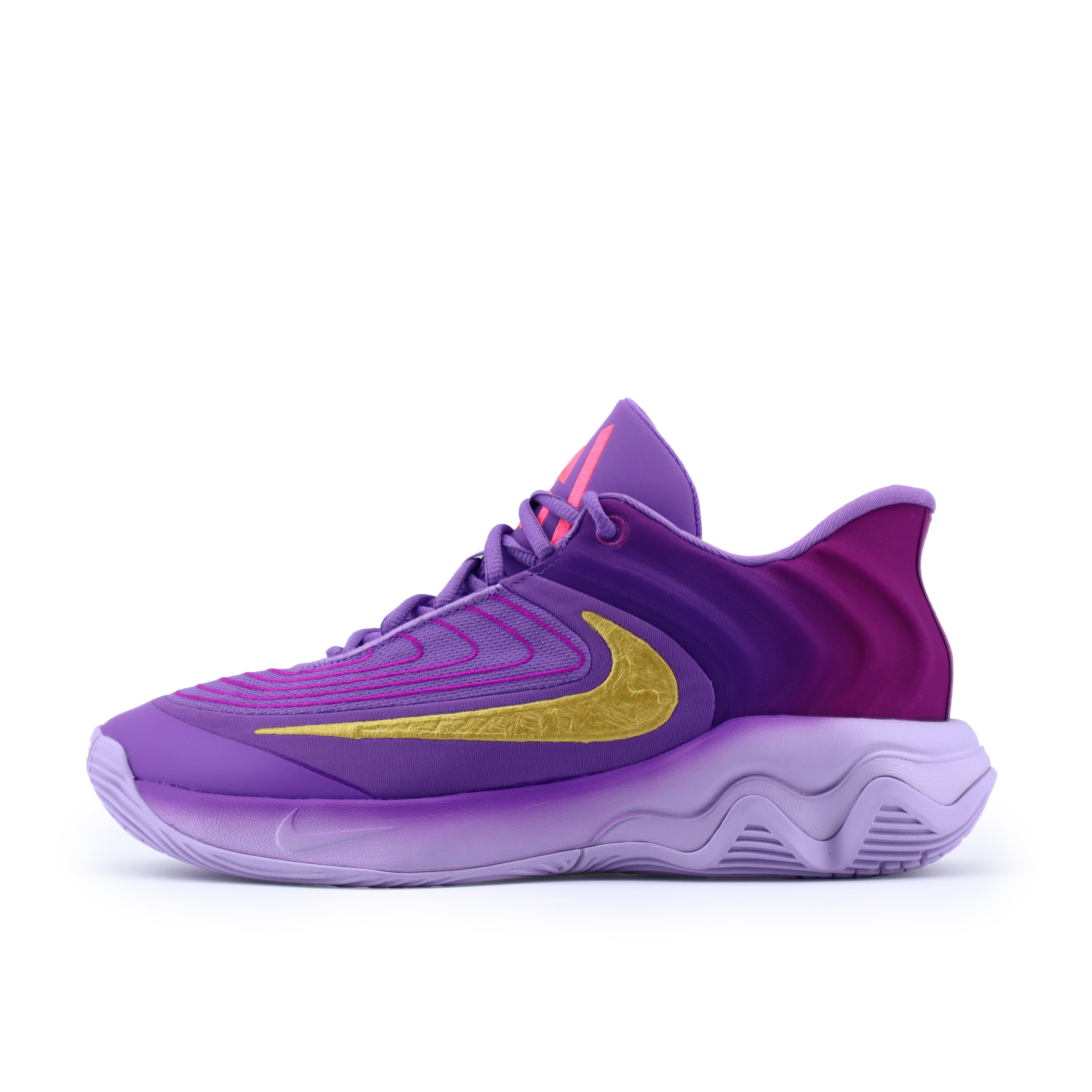 Nike Giannis Immortality Anti-Slip Wear-Resistant Low-Top Basketball Shoes Men's Purple Gold