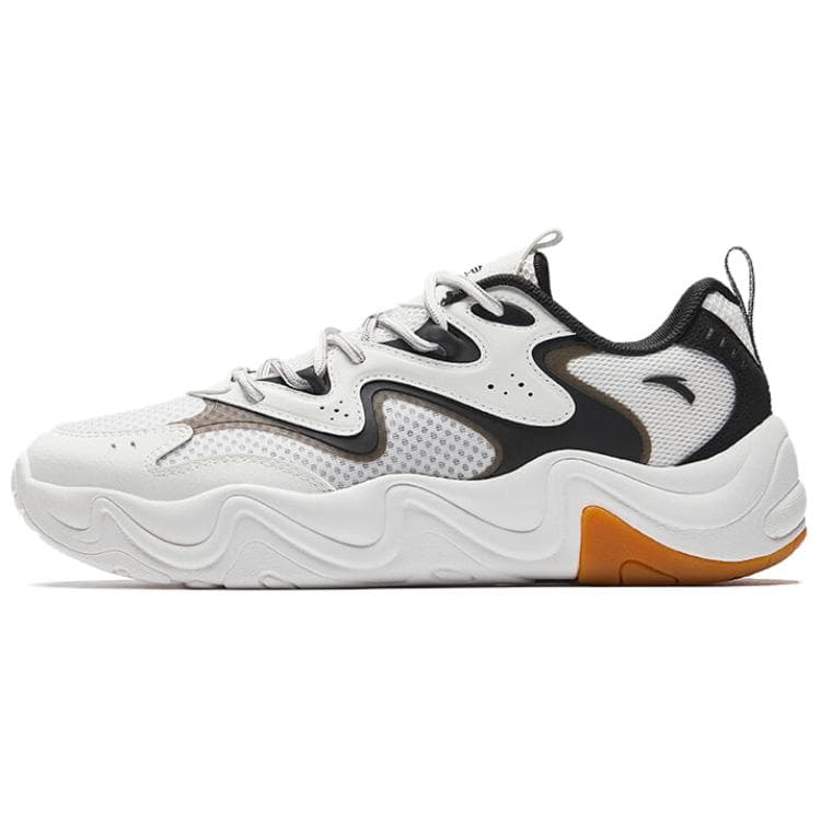 Anta Hou Lang 4 Comfortable Versatile Slip-Resistant Wear-Resistant Low-Top Casual Lifestyle Shoes Men's White Black