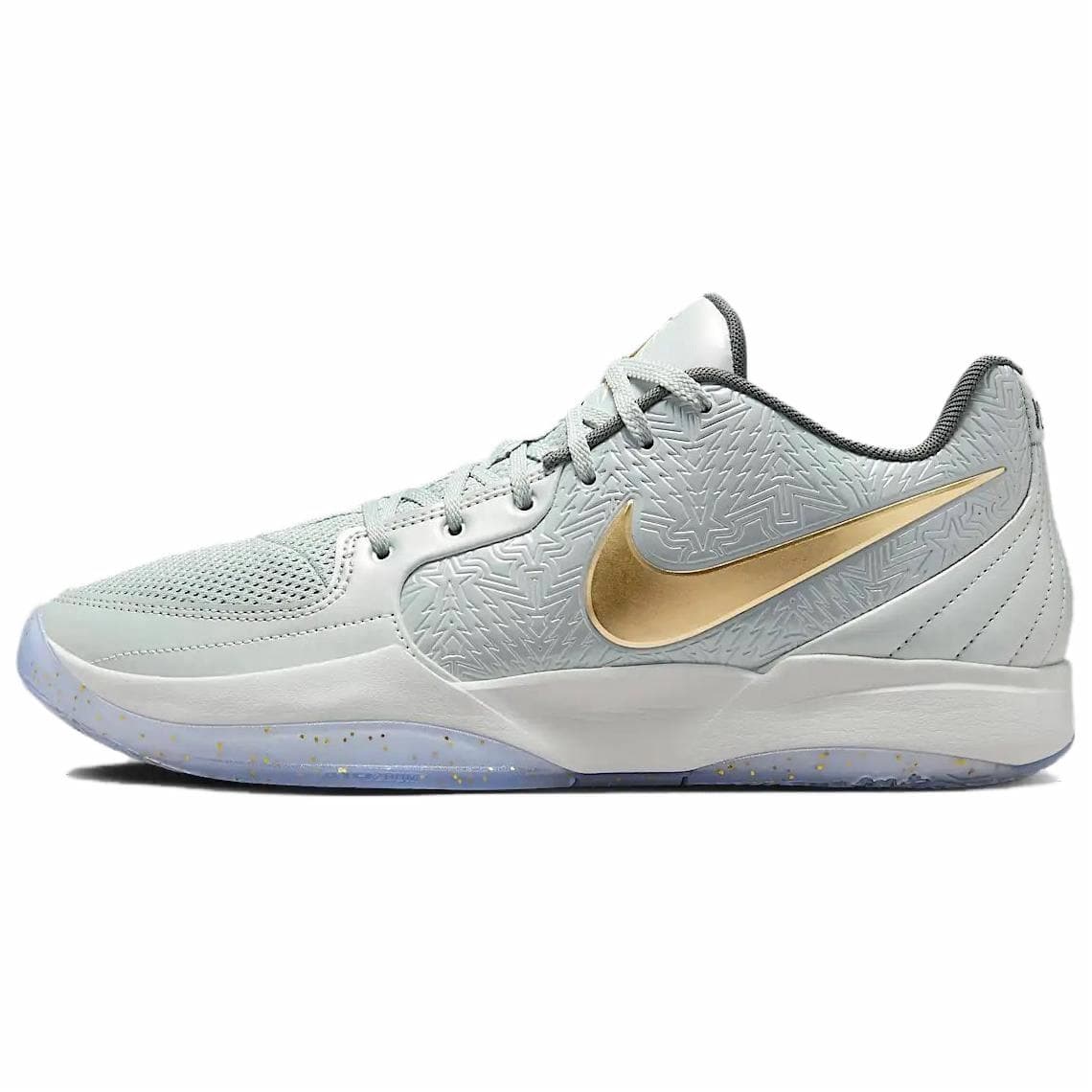 Nike Ja 2 Cushioning Slip Resistant And Abrasion Resistant Low Top Basketball Shoes Men's Silver Gold Gray