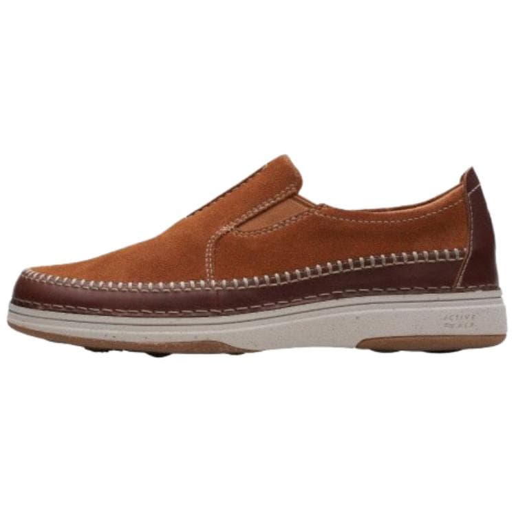 Clarks NATURE 5 WALK Leather Comfortable Simple Retro Fashion Casual Shoes Men's Brown