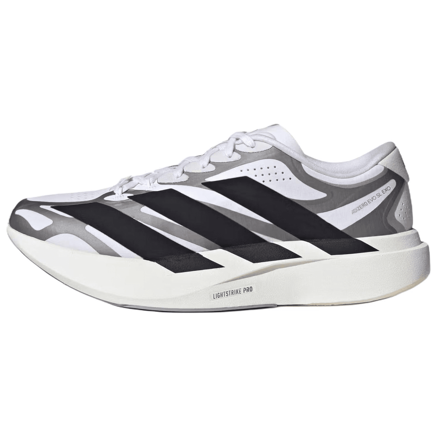 adidas Adizero Evo SL EXO Comfortable Fit Breathable Running Shoes Men's White Black
