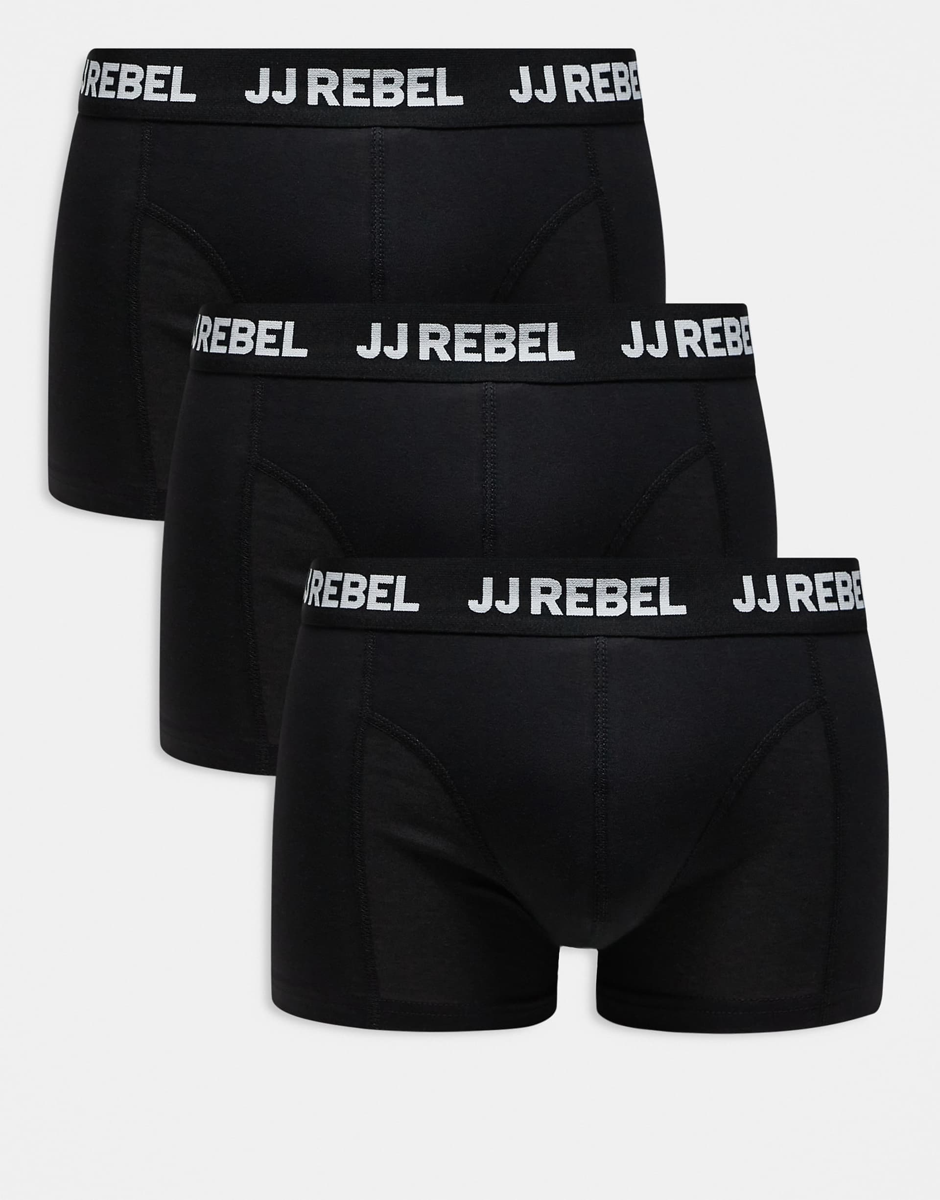 JJ Rebel 3 pack trunks in black