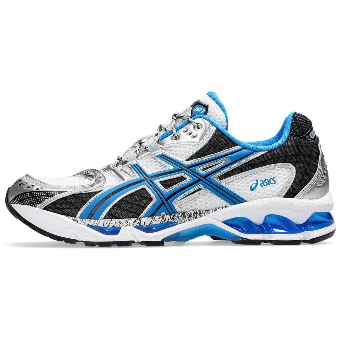 Asics GEL Nimbus 10.1 Low Top Running Shoes Unisex White Blue