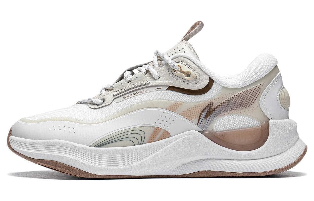 LiNing Cloud Extreme Lightweight Rebound Low-Top Sports Casual Shoes Women's White Gray